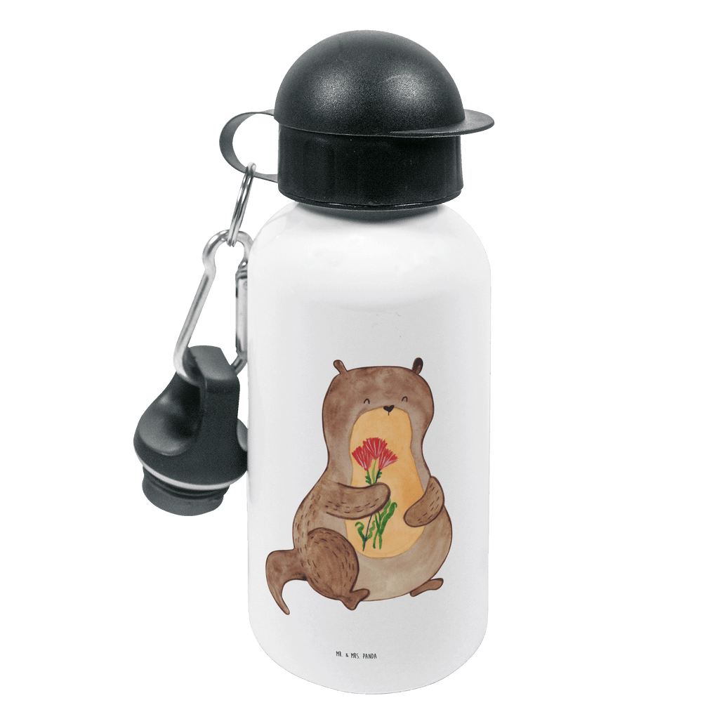 Kindertrinkflasche Otter Blumenstrauß Kindertrinkflasche, Kinder Trinkflasche, Trinkflasche, Flasche, Kinderflasche, Kinder, Kids, Kindergarten Flasche, Grundschule, Jungs, Mädchen, Otter, Fischotter, Seeotter, Otter Seeotter See Otter