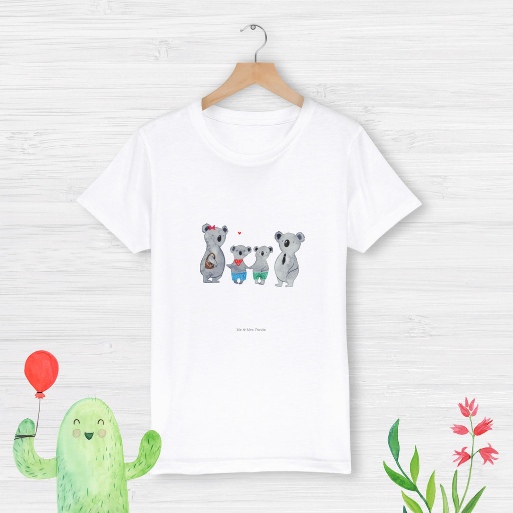 Organic Kinder T-Shirt Koala Familie zwei Kinder T-Shirt, Kinder T-Shirt Mädchen, Kinder T-Shirt Jungen, Familie, Vatertag, Muttertag, Bruder, Schwester, Mama, Papa, Oma, Opa, Koala, Koalabär, beste Familie, Familienzeit, Familienleben, Koalafamilie, Lieblingsfamilie