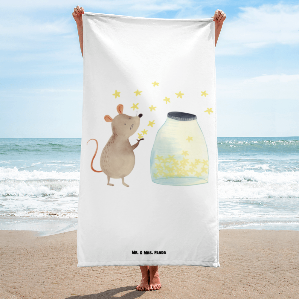 XL Badehandtuch Maus Sterne Handtuch, Badetuch, Duschtuch, Strandtuch, Saunatuch, Tiermotive, Gute Laune, lustige Sprüche, Tiere, Maus, Sterne, Wunsch, Kind, Taufe, Taufgeschenk, Geburt, Schwangerschaft, erstes Kind, Kindergeburtstag, Geburtstag, Hoffnung, Träume