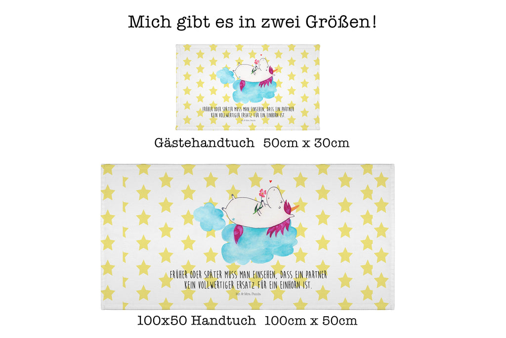 Handtuch Einhorn verliebt auf Wolke Handtuch, Badehandtuch, Badezimmer, Handtücher, groß, Kinder, Baby, Einhorn, Einhörner, Einhorn Deko, Pegasus, Unicorn, verliebt, Liebe, Liebesbeweis, Freundin, Wolke