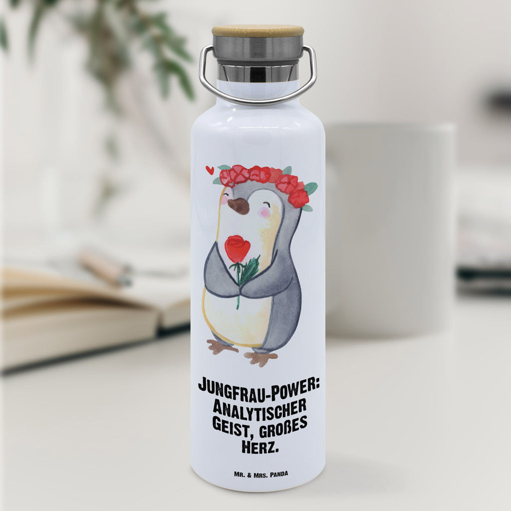 Trinkflasche Jungfrau Astrologie Thermosflasche, Isolierflasche, Edelstahl, Trinkflasche, isoliert, Wamrhaltefunktion, Sportflasche, Flasche zum Sport, Sportlerflasche, Tierkreiszeichen, Sternzeichen, Horoskop, Astrologie, Aszendent, Jungfrau, Geschenke Jungfrau, Geburtstagsgeschenk, Geschenke für Frauen