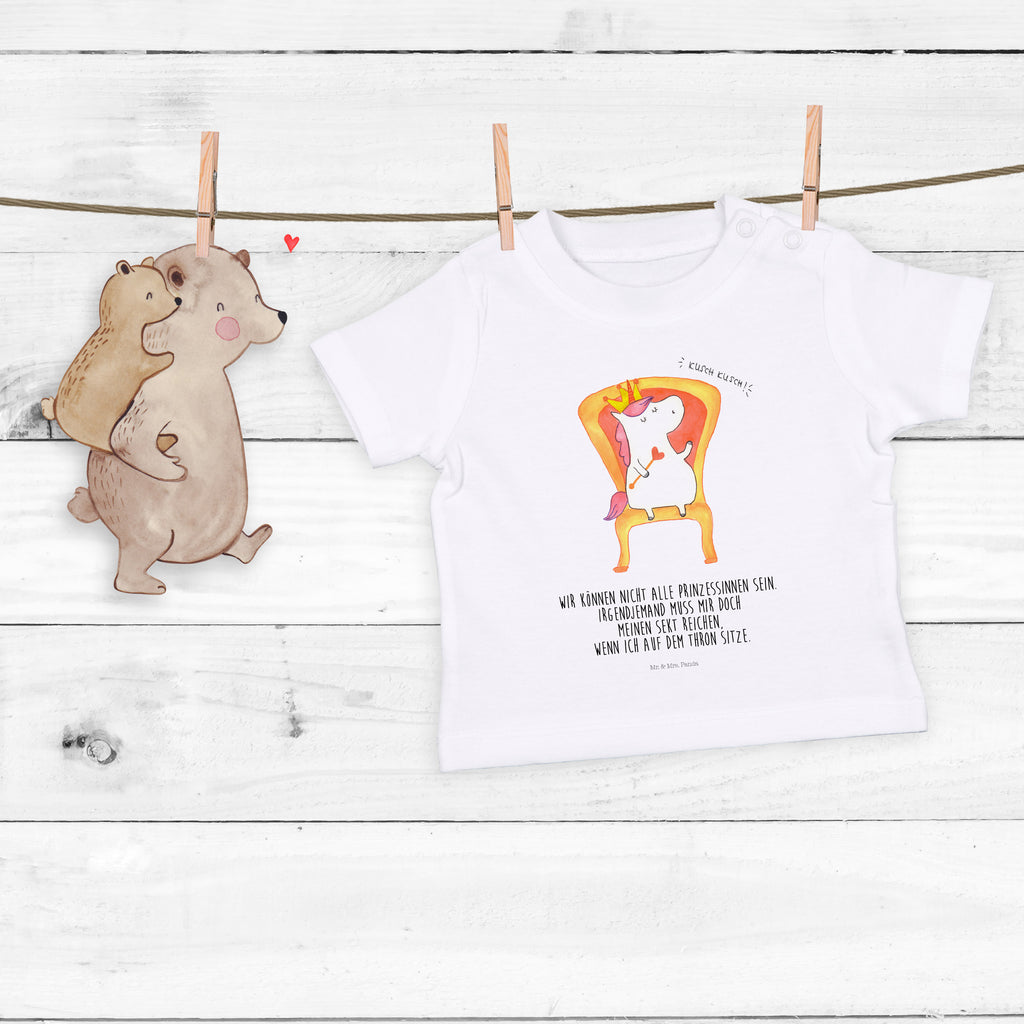 Organic Baby Shirt Einhorn König Baby T-Shirt, Jungen Baby T-Shirt, Mädchen Baby T-Shirt, Shirt, Einhorn, Einhörner, Einhorn Deko, Pegasus, Unicorn, König, Präsident, Bundeskanzler, Herrscher, Kaiser, Prinzessin, Krone