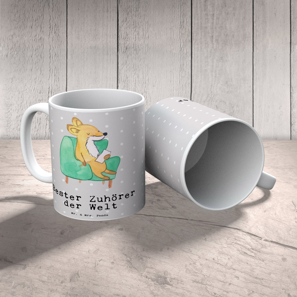 Tasse Fuchs Bester Zuhörer der Welt Tasse, Kaffeetasse, Teetasse, Becher, Kaffeebecher, Teebecher, Keramiktasse, Porzellantasse, Büro Tasse, Geschenk Tasse, Tasse Sprüche, Tasse Motive, Kaffeetassen, Tasse bedrucken, Designer Tasse, Cappuccino Tassen, Schöne Teetassen, für, Dankeschön, Geschenk, Schenken, Geburtstag, Geburtstagsgeschenk, Geschenkidee, Danke, Bedanken, Mitbringsel, Freude machen, Geschenktipp, Zuhörer, Freund, Freundin, offenes Ohr, Hilfsbereit, Hilfe