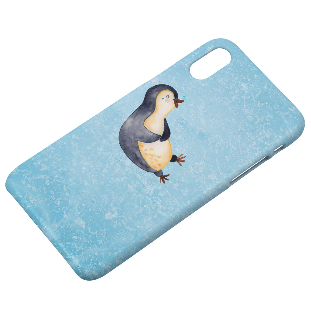 Handyhülle Pinguin Lachen Handyhülle, Handycover, Cover, Handy, Hülle, Iphone 10, Iphone X, Pinguin, Pinguine, lustiger Spruch, Optimismus, Fröhlich, Lachen, Humor, Fröhlichkeit