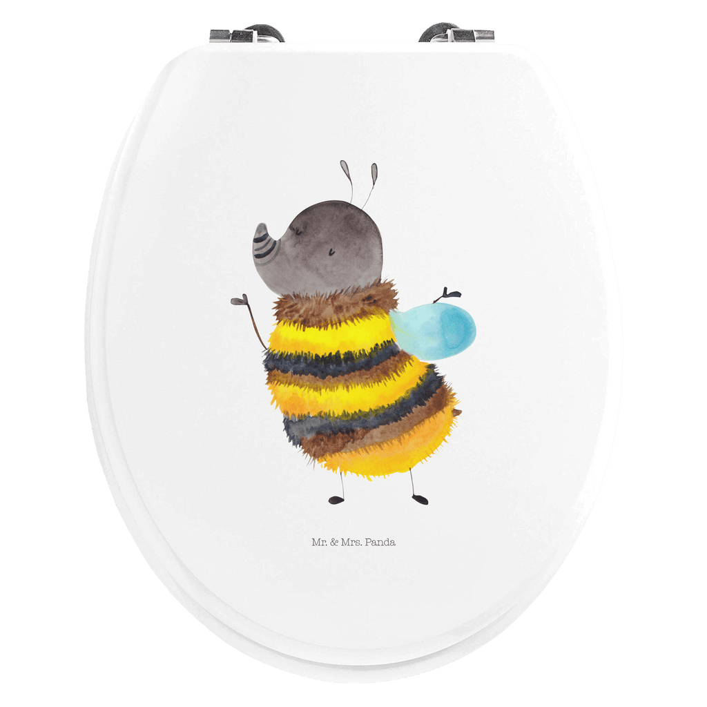 Motiv WC Sitz Hummel flauschig Klobrille, Klodeckel, Toilettendeckel, WC-Sitz, Toilette, Tiermotive, Gute Laune, lustige Sprüche, Tiere, Hummel, Flauschig, Biene, Blume, Natur