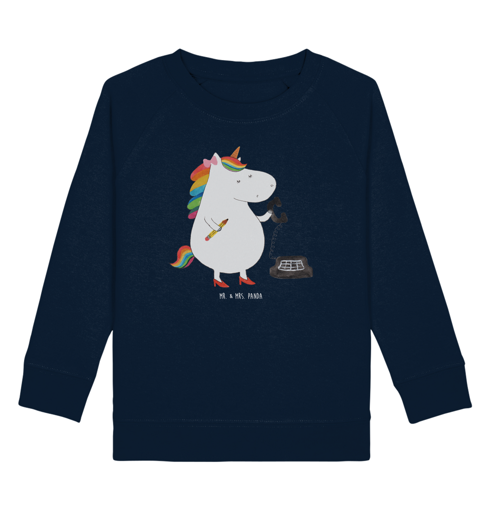 Organic Kinder Pullover Einhorn Sekretärin Kinder Pullover, Kinder Sweatshirt, Jungen, Mädchen, Einhorn, Einhörner, Einhorn Deko, Pegasus, Unicorn, Sekretärin, Büro, Rechtsanwältin, Rechtsanwaltsgehilfin, Steuerbüro, Steuerkanzlei, Bürokraft, Bürohilfe