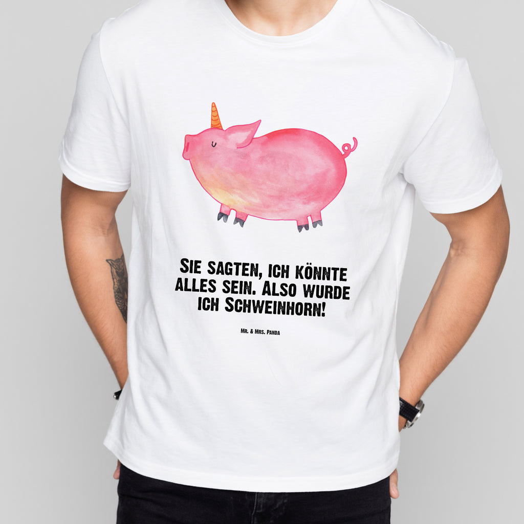 T-Shirt Standard Einhorn Schweinhorn T-Shirt, Shirt, Tshirt, Lustiges T-Shirt, T-Shirt mit Spruch, Party, Junggesellenabschied, Jubiläum, Geburstag, Herrn, Damen, Männer, Frauen, Schlafshirt, Nachthemd, Sprüche, Einhorn, Einhörner, Einhorn Deko, Pegasus, Unicorn, Spaß, Schwein, Schweinhorn, Bauer, witzig. lustig, Spruch, geschenk, Pig, Piggy, funny, english, englisch