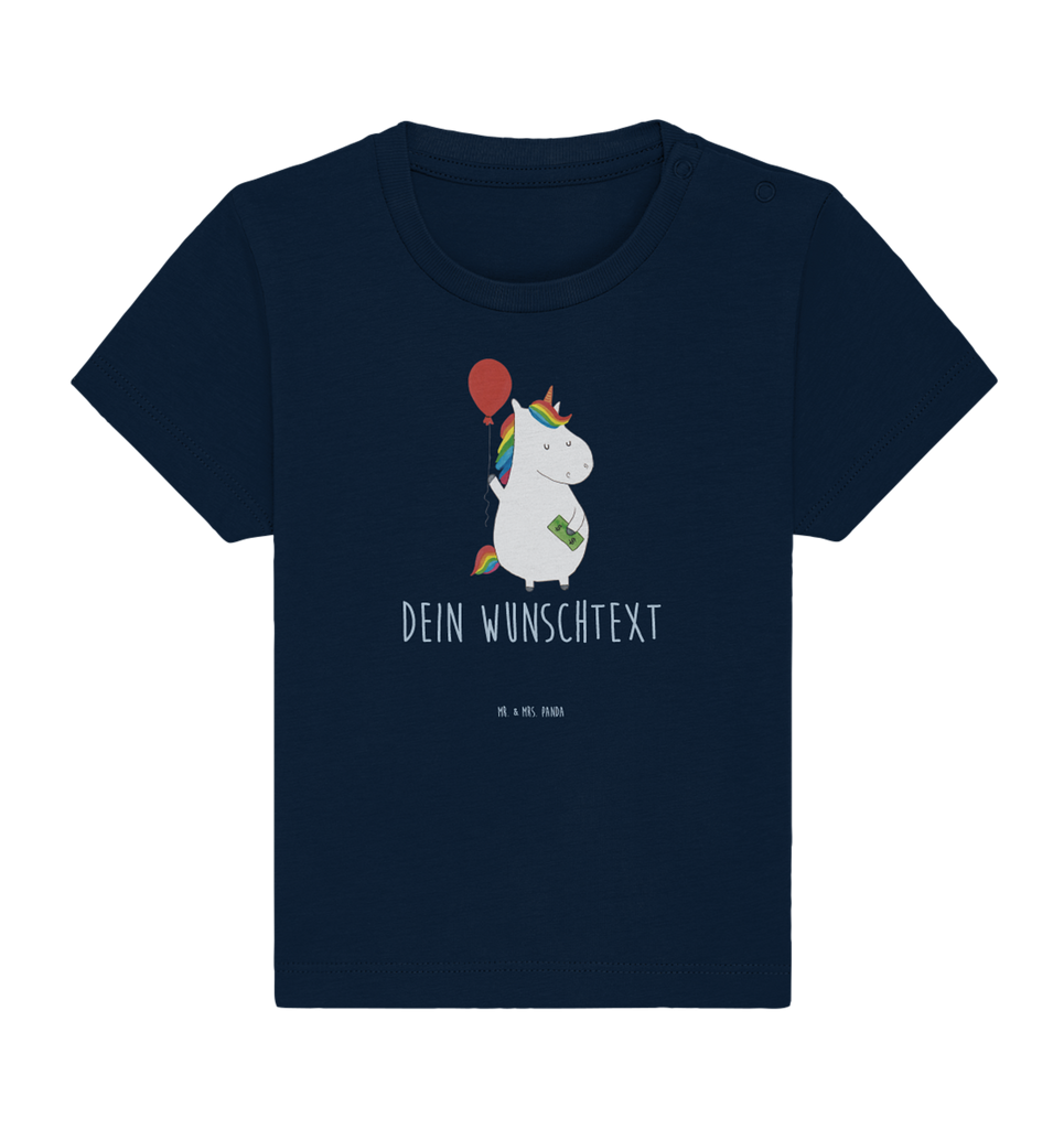 Personalisiertes Baby Shirt Einhorn Luftballon Personalisiertes Baby T-Shirt, Personalisiertes Jungen Baby T-Shirt, Personalisiertes Mädchen Baby T-Shirt, Personalisiertes Shirt, Einhorn, Einhörner, Einhorn Deko, Pegasus, Unicorn, Luftballon, Geld, Lebenslust, Freude, Geschenk, Freundin