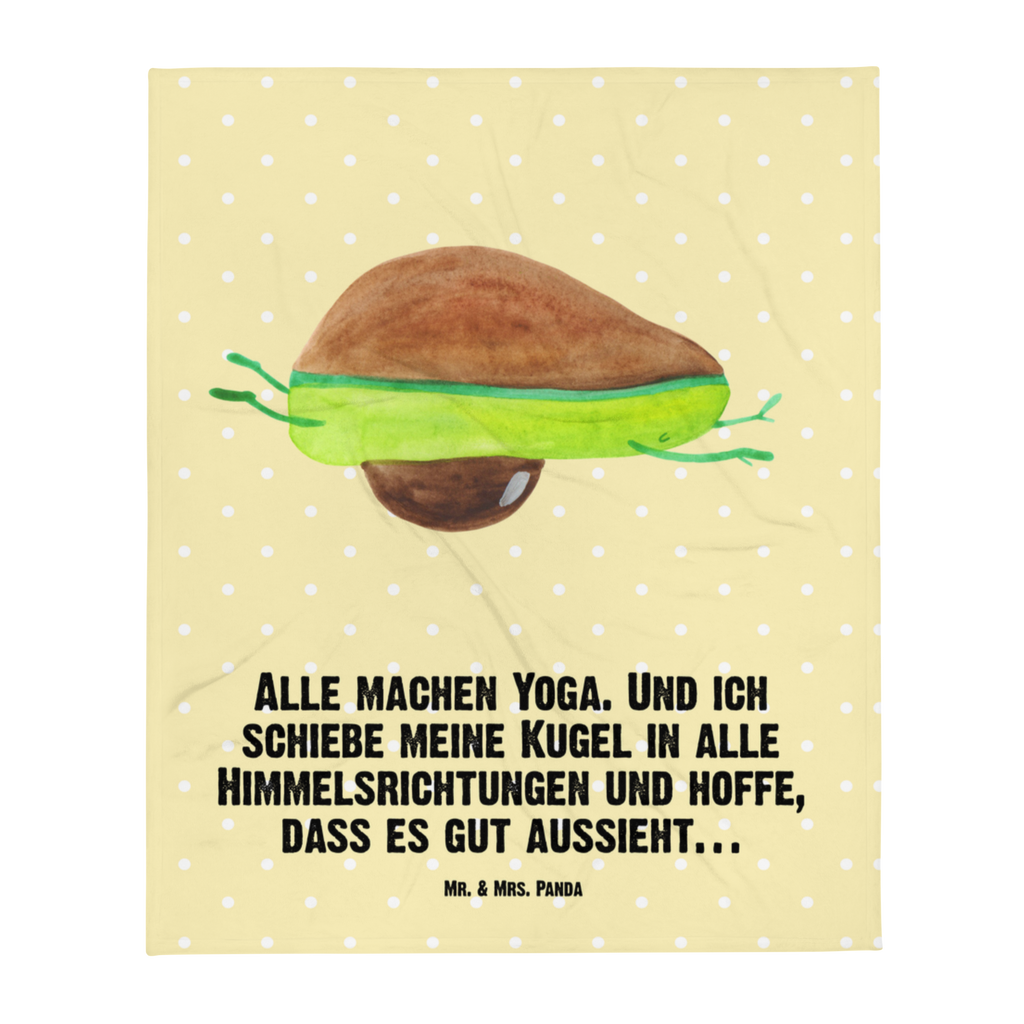 Kuscheldecke Avocado Yoga Decke, Wohndecke, Tagesdecke, Wolldecke, Sofadecke, Avocado, Veggie, Vegan, Gesund, Avocado Yoga Vegan