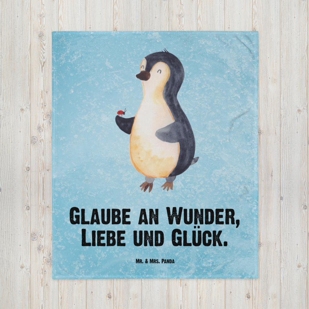 Kuscheldecke Pinguin Marienkäfer Decke, Wohndecke, Tagesdecke, Wolldecke, Sofadecke, Pinguin, Pinguine, Marienkäfer, Liebe, Wunder, Glück, Freude, Lebensfreude