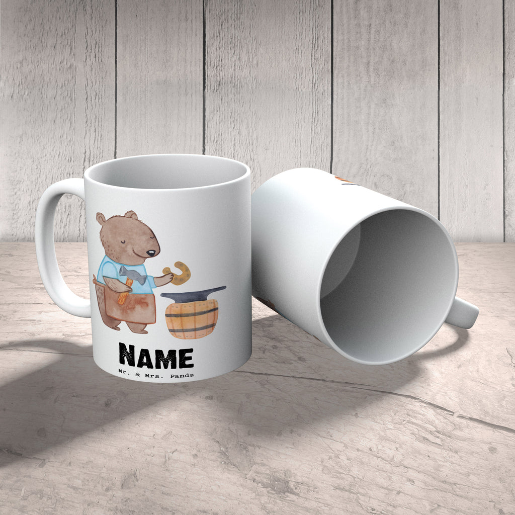 Personalisierte Tasse Schmied mit Herz Personalisierte Tasse, Namenstasse, Wunschname, Personalisiert, Tasse, Namen, Drucken, Tasse mit Namen, Beruf, Ausbildung, Jubiläum, Abschied, Rente, Kollege, Kollegin, Geschenk, Schenken, Arbeitskollege, Mitarbeiter, Firma, Danke, Dankeschön