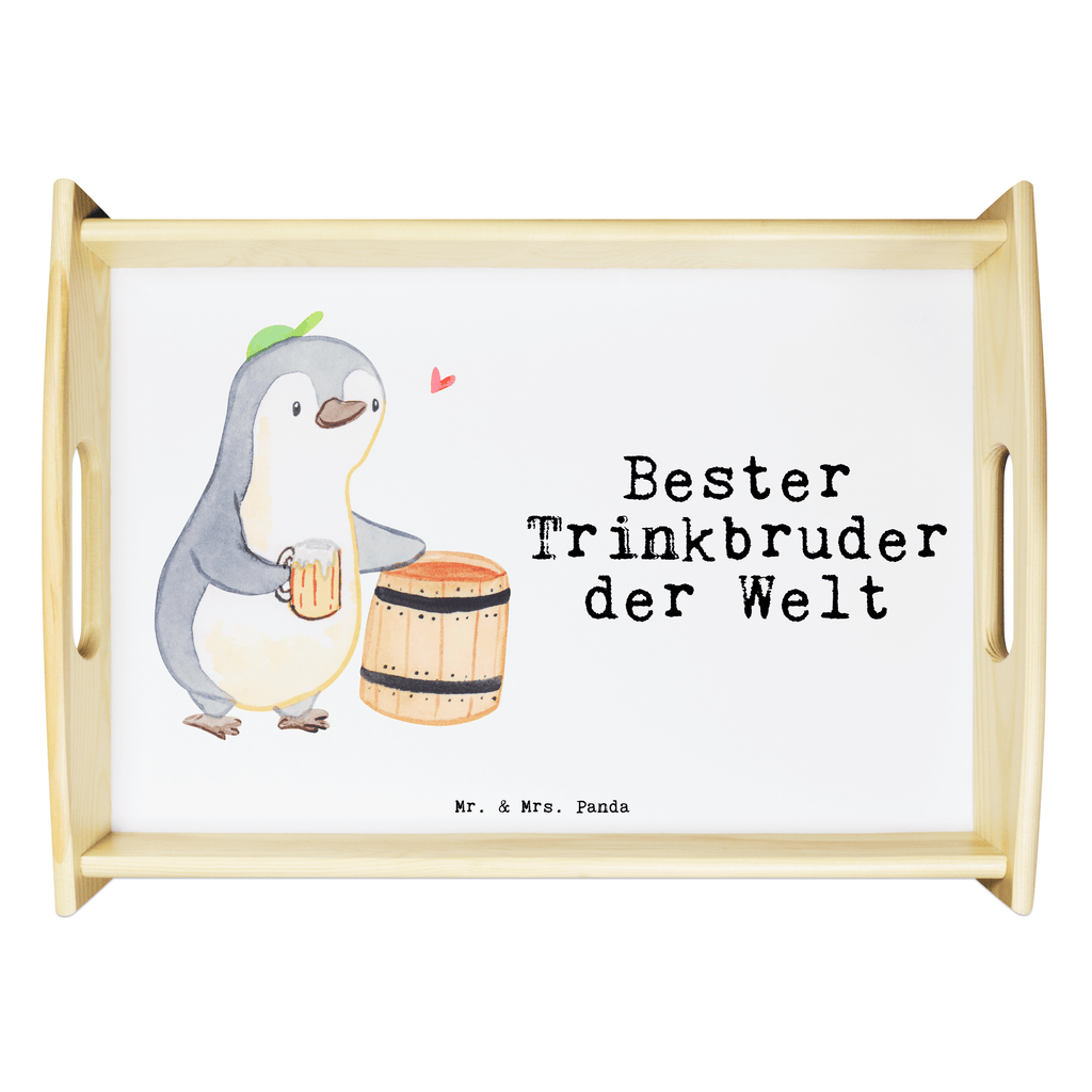 Serviertablett Pinguin Bester Trinkbruder der Welt Tablett, Holztablett, Küchentablett, Dekotablett, Frühstückstablett, für, Dankeschön, Geschenk, Schenken, Geburtstag, Geburtstagsgeschenk, Geschenkidee, Danke, Bedanken, Mitbringsel, Freude machen, Geschenktipp, Trinkbruder, Trinkkumpel, Kumpel, Saufkumpane, Kumpane, Trinken, Party, Kleinigkeit