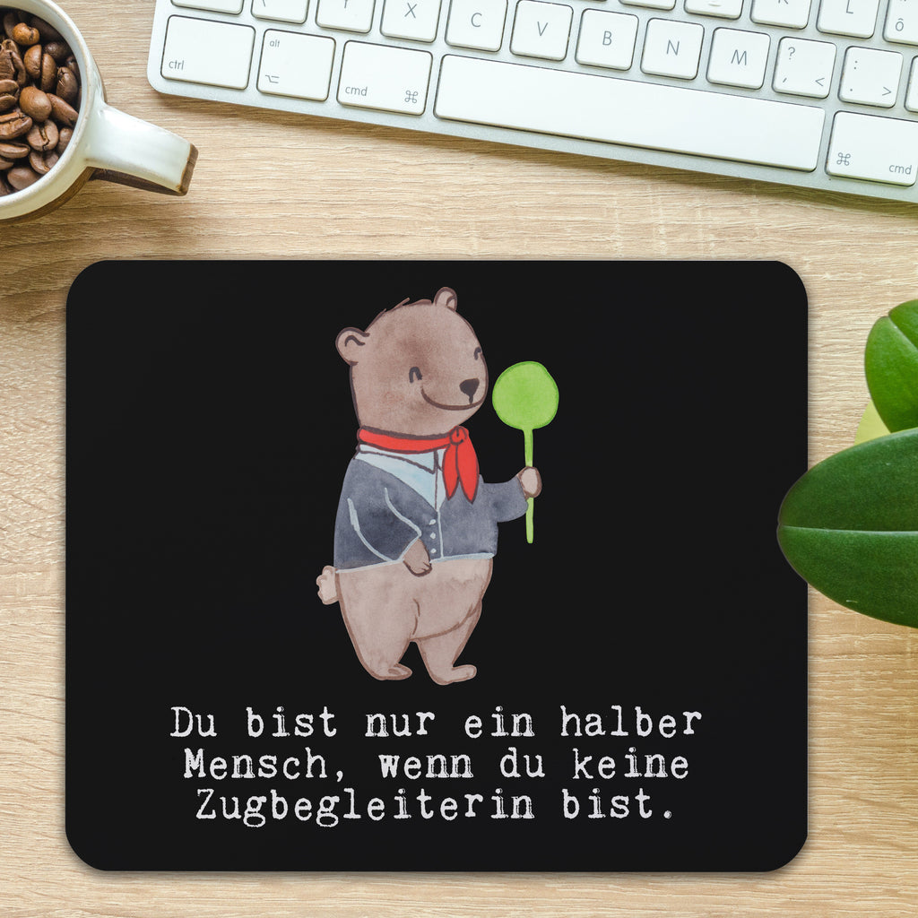 Mauspad Zugbegleiterin mit Herz Mousepad, Computer zubehör, Büroausstattung, PC Zubehör, Arbeitszimmer, Mauspad, Einzigartiges Mauspad, Designer Mauspad, Mausunterlage, Mauspad Büro, Beruf, Ausbildung, Jubiläum, Abschied, Rente, Kollege, Kollegin, Geschenk, Schenken, Arbeitskollege, Mitarbeiter, Firma, Danke, Dankeschön