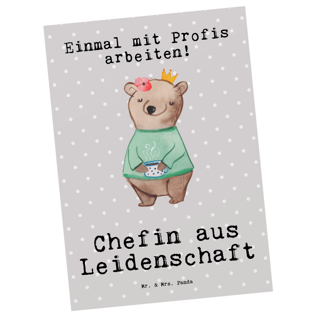 Postkarte Chefin aus Leidenschaft Postkarte, Karte, Geschenkkarte, Grußkarte, Einladung, Ansichtskarte, Geburtstagskarte, Einladungskarte, Dankeskarte, Ansichtskarten, Einladung Geburtstag, Einladungskarten Geburtstag, Beruf, Ausbildung, Jubiläum, Abschied, Rente, Kollege, Kollegin, Geschenk, Schenken, Arbeitskollege, Mitarbeiter, Firma, Danke, Dankeschön, CEO, Chefin, Führungskraft, Geschäftsinhaberin, Firmeninhaberin, Unternehmensinhaberin, Direktorin, Leiterin