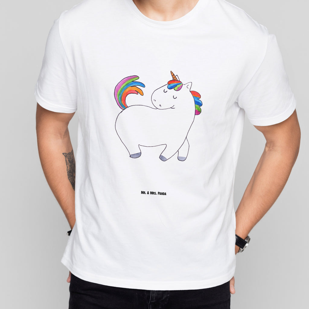 T-Shirt Standard Einhorn stolzierend T-Shirt, Shirt, Tshirt, Lustiges T-Shirt, T-Shirt mit Spruch, Party, Junggesellenabschied, Jubiläum, Geburstag, Herrn, Damen, Männer, Frauen, Schlafshirt, Nachthemd, Sprüche, Einhorn, Einhörner, Einhorn Deko, Pegasus, Unicorn, stolz, anders, bunt, Pferd, Reiter, Reiten, Freundin, Geschenk