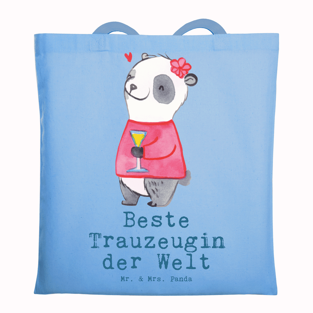 Tragetasche Panda Beste Trauzeugin der Welt Beuteltasche, Beutel, Einkaufstasche, Jutebeutel, Stoffbeutel, Tasche, Shopper, Umhängetasche, Strandtasche, Schultertasche, Stofftasche, Tragetasche, Badetasche, Jutetasche, Einkaufstüte, Laptoptasche, für, Dankeschön, Geschenk, Schenken, Geburtstag, Geburtstagsgeschenk, Geschenkidee, Danke, Bedanken, Mitbringsel, Freude machen, Geschenktipp, Trauzeugin, Trauhzeugin, Freundin, Hochzeit, Heirat, JGA, Trauung, Kirche, Standesamt, Braut