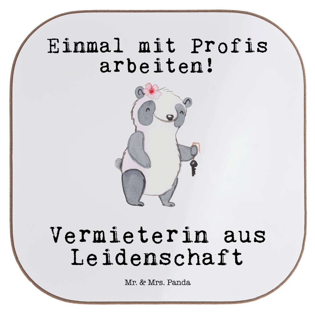 Quadratische Untersetzer Vermieterin aus Leidenschaft Untersetzer, Bierdeckel, Glasuntersetzer, Untersetzer Gläser, Getränkeuntersetzer, Untersetzer aus Holz, Untersetzer für Gläser, Korkuntersetzer, Untersetzer Holz, Holzuntersetzer, Tassen Untersetzer, Untersetzer Design, Beruf, Ausbildung, Jubiläum, Abschied, Rente, Kollege, Kollegin, Geschenk, Schenken, Arbeitskollege, Mitarbeiter, Firma, Danke, Dankeschön