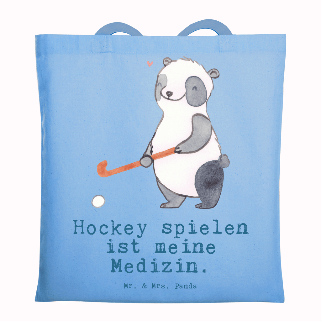 Tragetasche Panda Hockey spielen Medizin Beuteltasche, Beutel, Einkaufstasche, Jutebeutel, Stoffbeutel, Tasche, Shopper, Umhängetasche, Strandtasche, Schultertasche, Stofftasche, Tragetasche, Badetasche, Jutetasche, Einkaufstüte, Laptoptasche, Geschenk, Sport, Sportart, Hobby, Schenken, Danke, Dankeschön, Auszeichnung, Gewinn, Sportler, Hockey spielen, Feldhockey, Hockeyschläger, Hockey Verein