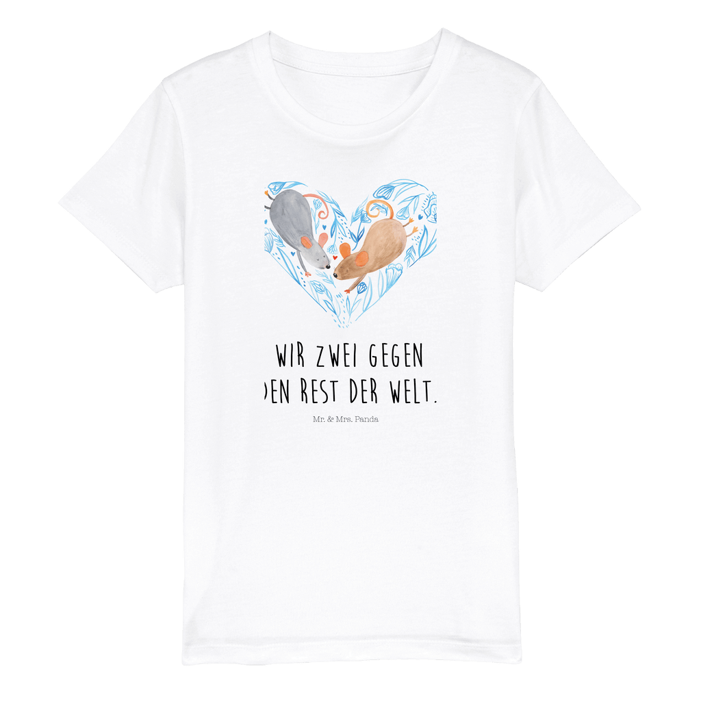 Organic Kinder T-Shirt Mäuse Herz Kinder T-Shirt, Kinder T-Shirt Mädchen, Kinder T-Shirt Jungen, Liebe, Partner, Freund, Freundin, Ehemann, Ehefrau, Heiraten, Verlobung, Heiratsantrag, Liebesgeschenk, Jahrestag, Hocheitstag, Maus, Mäuse, Liebesbotschaft, Liebesbeweis, Hochzeit, Lieblingsmensch, Gemeinsamkeit, Love, Geschenk für zwei