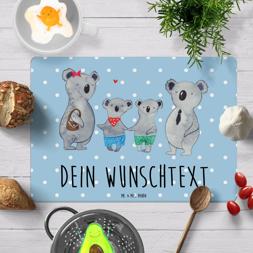 Personalisiertes Tischset Koala Familie zwei Personalisiertes Tischet, Personalisierter Tischuntersetzer, Personalisiertes Platzset, Familie, Vatertag, Muttertag, Bruder, Schwester, Mama, Papa, Oma, Opa, Koala, Koalabär, beste Familie, Familienzeit, Familienleben, Koalafamilie, Lieblingsfamilie