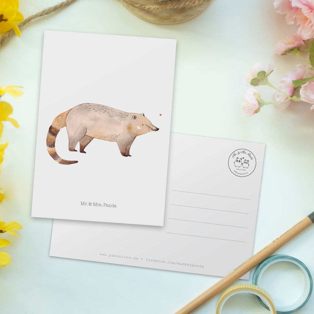 Postkarte Nasenbär Postkarte, Karte, Geschenkkarte, Grußkarte, Einladung, Ansichtskarte, Geburtstagskarte, Einladungskarte, Dankeskarte, Ansichtskarten, Einladung Geburtstag, Einladungskarten Geburtstag, Tiermotive, Gute Laune, lustige Sprüche, Tiere, Nasenbär, Nasenbären, Rüsselbär, Bär