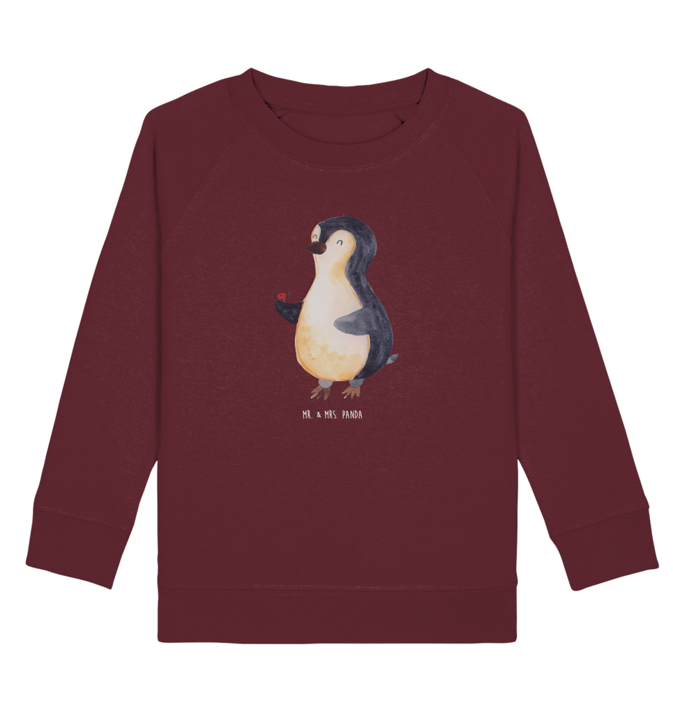 Organic Kinder Pullover Pinguin Marienkäfer Kinder Pullover, Kinder Sweatshirt, Jungen, Mädchen, Pinguin, Pinguine, Marienkäfer, Liebe, Wunder, Glück, Freude, Lebensfreude