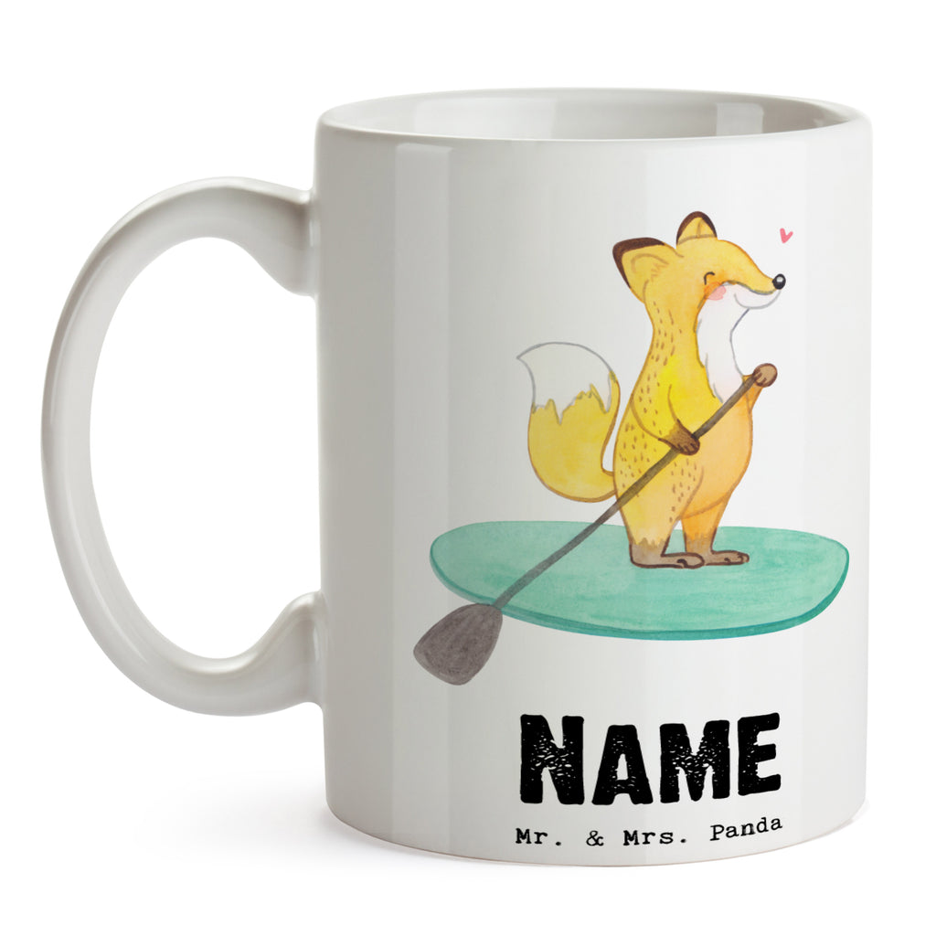 Personalisierte Tasse Fuchs Stand Up Paddling Personalisierte Tasse, Namenstasse, Wunschname, Personalisiert, Tasse, Namen, Drucken, Tasse mit Namen, Geschenk, Sport, Sportart, Hobby, Schenken, Danke, Dankeschön, Auszeichnung, Gewinn, Sportler, Stand Up Paddling, Paddle Boarding, SUB, subben, Stand up paddle