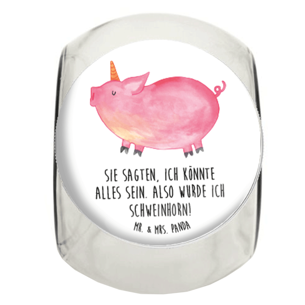 Bonbonglas Einhorn Schwein Vorratsdose, Vorratsbehälter, Süßigkeitenglas, Süßigkeitendose, Kaffeedose, Müslidose, Teedose, Keksbehälter, Keksedose, Glasdose, Glasbälter, Vorratsglas, Küchenbehälter, Aufbewahrungsdose, Aufbewahungsglas, Gewürzdose, Küchenorganizer, Snackdose, Einhorn, Einhörner, Einhorn Deko, Pegasus, Unicorn, Party, Spaß, Schwein, Schweinhorn, Bauer, witzig. lustig, Spruch, geschenk, Pig, Piggy, funny, english, englisch