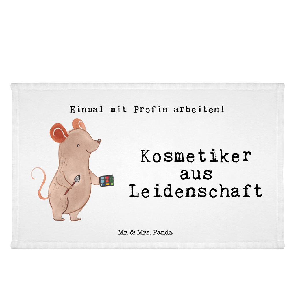 Handtuch Kosmetiker aus Leidenschaft Gästetuch, Reisehandtuch, Sport Handtuch, Frottier, Kinder Handtuch, Beruf, Ausbildung, Jubiläum, Abschied, Rente, Kollege, Kollegin, Geschenk, Schenken, Arbeitskollege, Mitarbeiter, Firma, Danke, Dankeschön, Kosmetiker, Make Up Artist, Maskenbildner, Visagist, Beauty Salon, Kosmetikstudio, Eröffnung