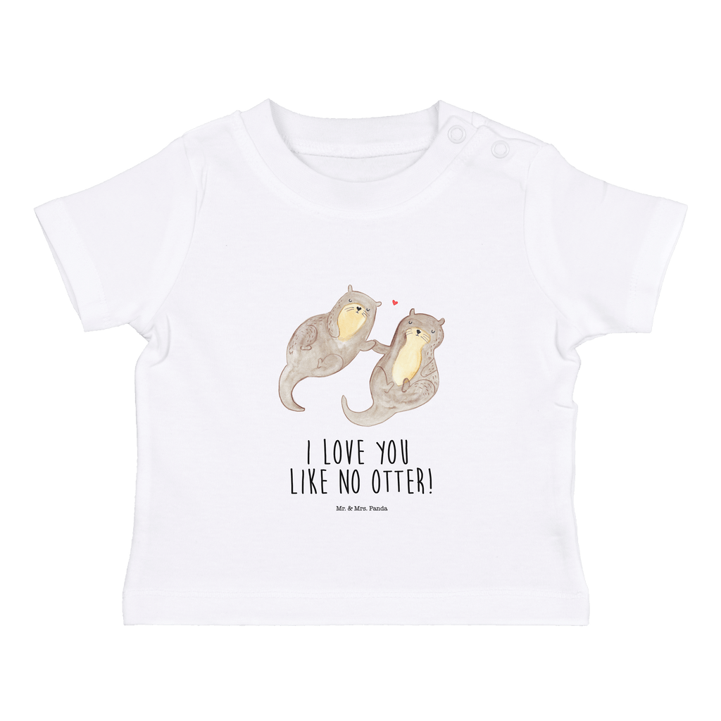 Organic Baby Shirt Otter Hände halten Baby T-Shirt, Jungen Baby T-Shirt, Mädchen Baby T-Shirt, Shirt, Otter, Fischotter, Seeotter, Otter Seeotter See Otter