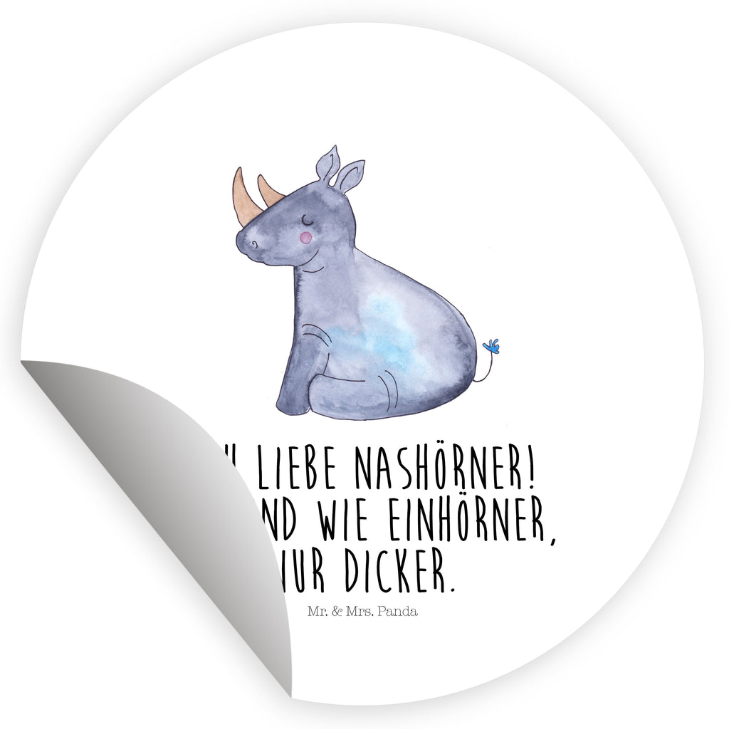 Rund Aufkleber Einhorn Nashorn Sticker, Aufkleber, Etikett, Einhorn, Einhörner, Einhorn Deko, Pegasus, Unicorn, Regenbogen, witzig, lustig, Zoo, Glitzer, Einhornpower, Erwachsenwerden, Nashorn, Nashörner