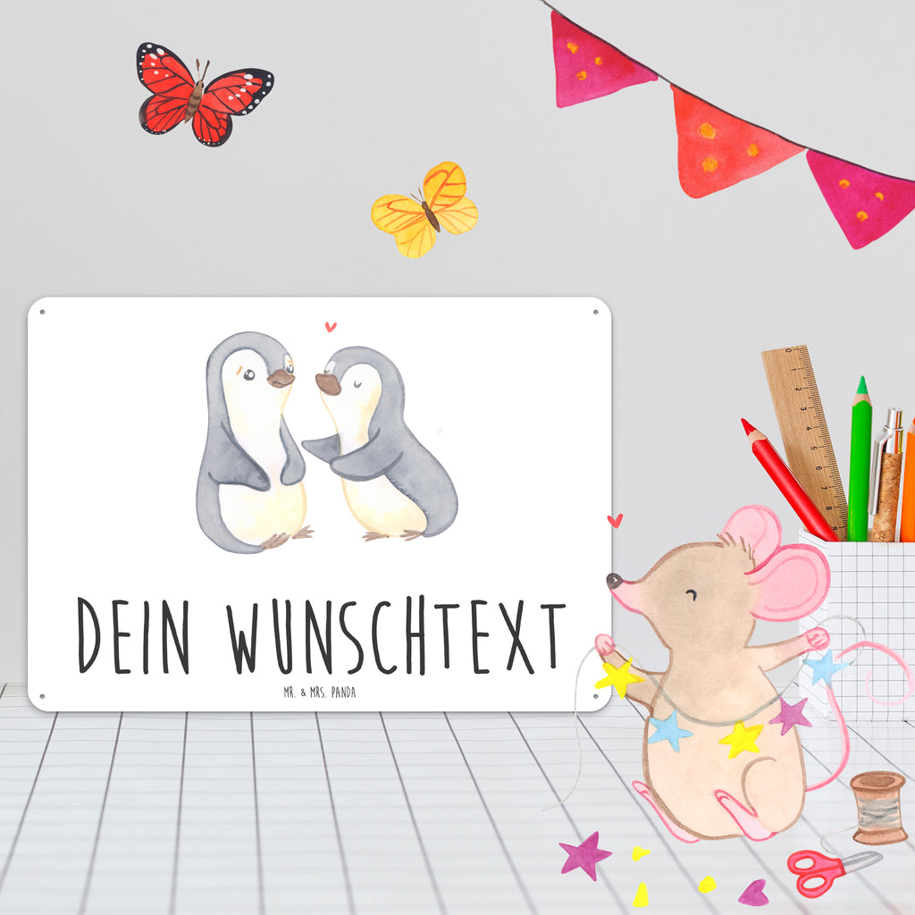 Personalisiertes Blechschild Pinguine trösten Blechschild, Metallschild, Geschenk Schild, Schild, Magnet-Metall-Schild, Deko Schild, Wandschild, Wand-Dekoration, Türschild, Liebe, Partner, Freund, Freundin, Ehemann, Ehefrau, Heiraten, Verlobung, Heiratsantrag, Liebesgeschenk, Jahrestag, Hocheitstag, Valentinstag, Geschenk für Frauen, Hochzeitstag, Mitbringsel, Geschenk für Freundin, Geschenk für Partner, Liebesbeweis, für Männer, für Ehemann