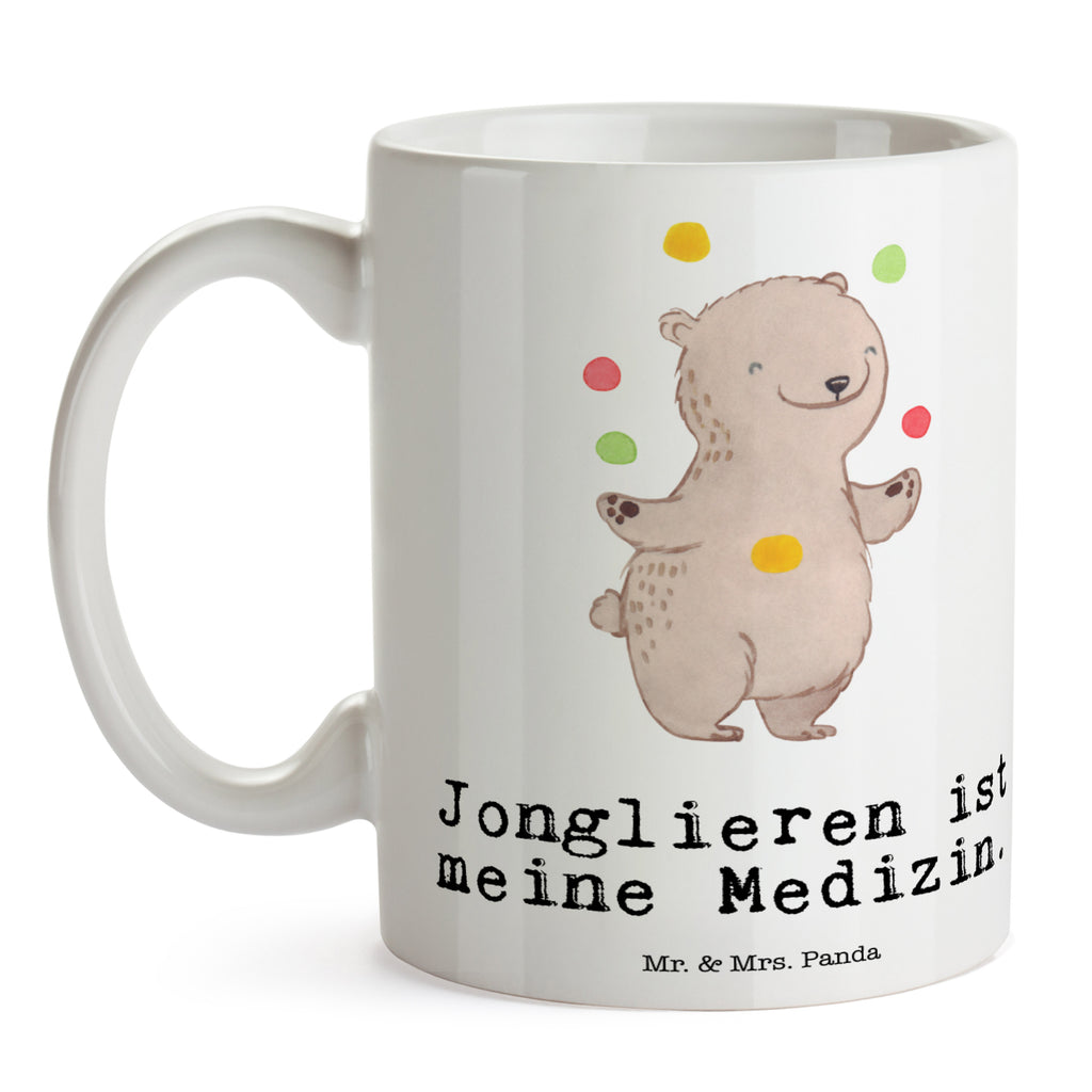 Tasse Bär Jonglieren Tasse, Kaffeetasse, Teetasse, Becher, Kaffeebecher, Teebecher, Keramiktasse, Porzellantasse, Büro Tasse, Geschenk Tasse, Tasse Sprüche, Tasse Motive, Kaffeetassen, Tasse bedrucken, Designer Tasse, Cappuccino Tassen, Schöne Teetassen, Geschenk, Sport, Sportart, Hobby, Schenken, Danke, Dankeschön, Auszeichnung, Gewinn, Sportler, Jonglieren, Jongleur, Zirkus, Artistik