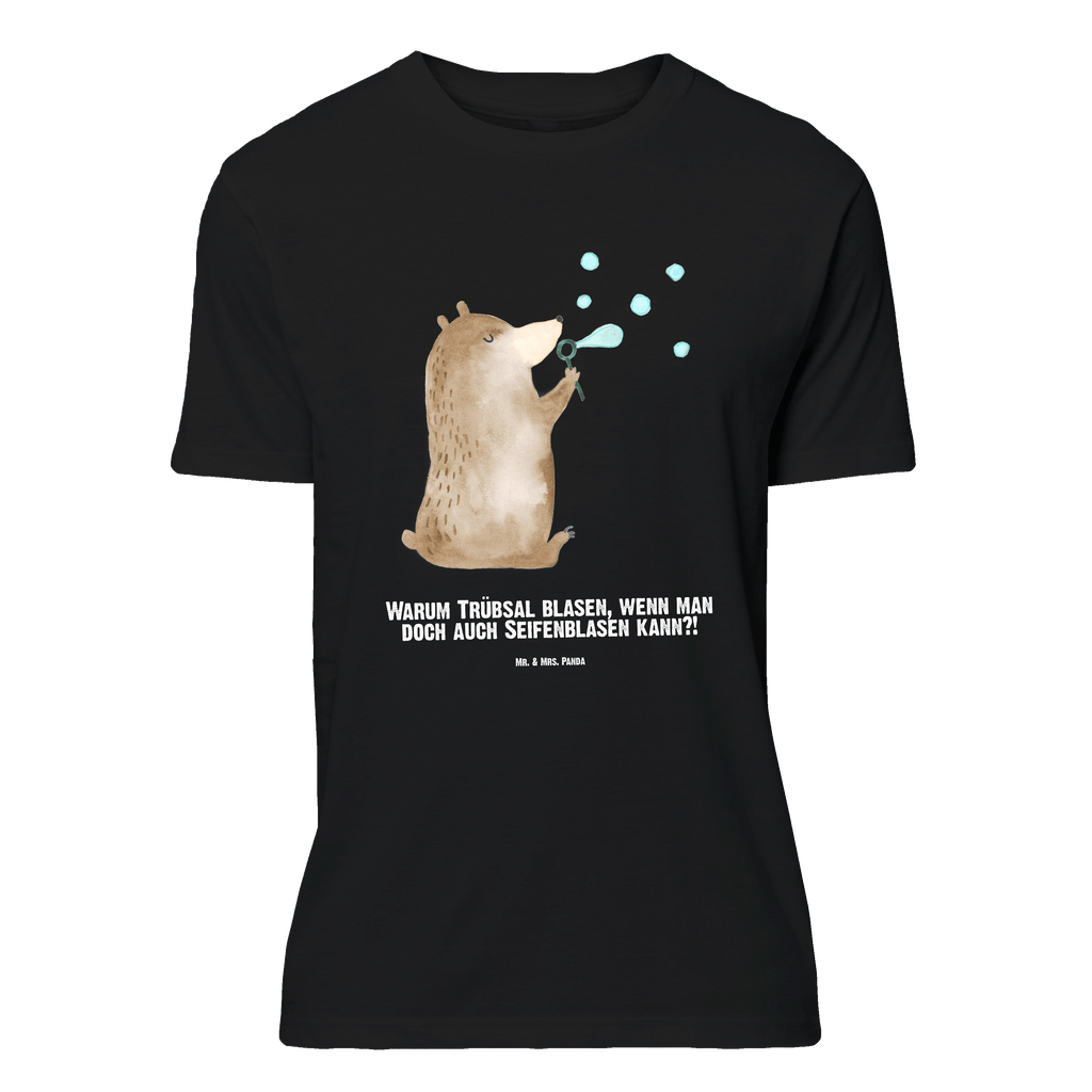 Personalisiertes T-Shirt Bär Seifenblasen T-Shirt Personalisiert, T-Shirt mit Namen, T-Shirt mit Aufruck, Männer, Frauen, Wunschtext, Bedrucken, Bär, Teddy, Teddybär, Seifenblasen Bär Lustig Sein Glücklich Traurig Happy