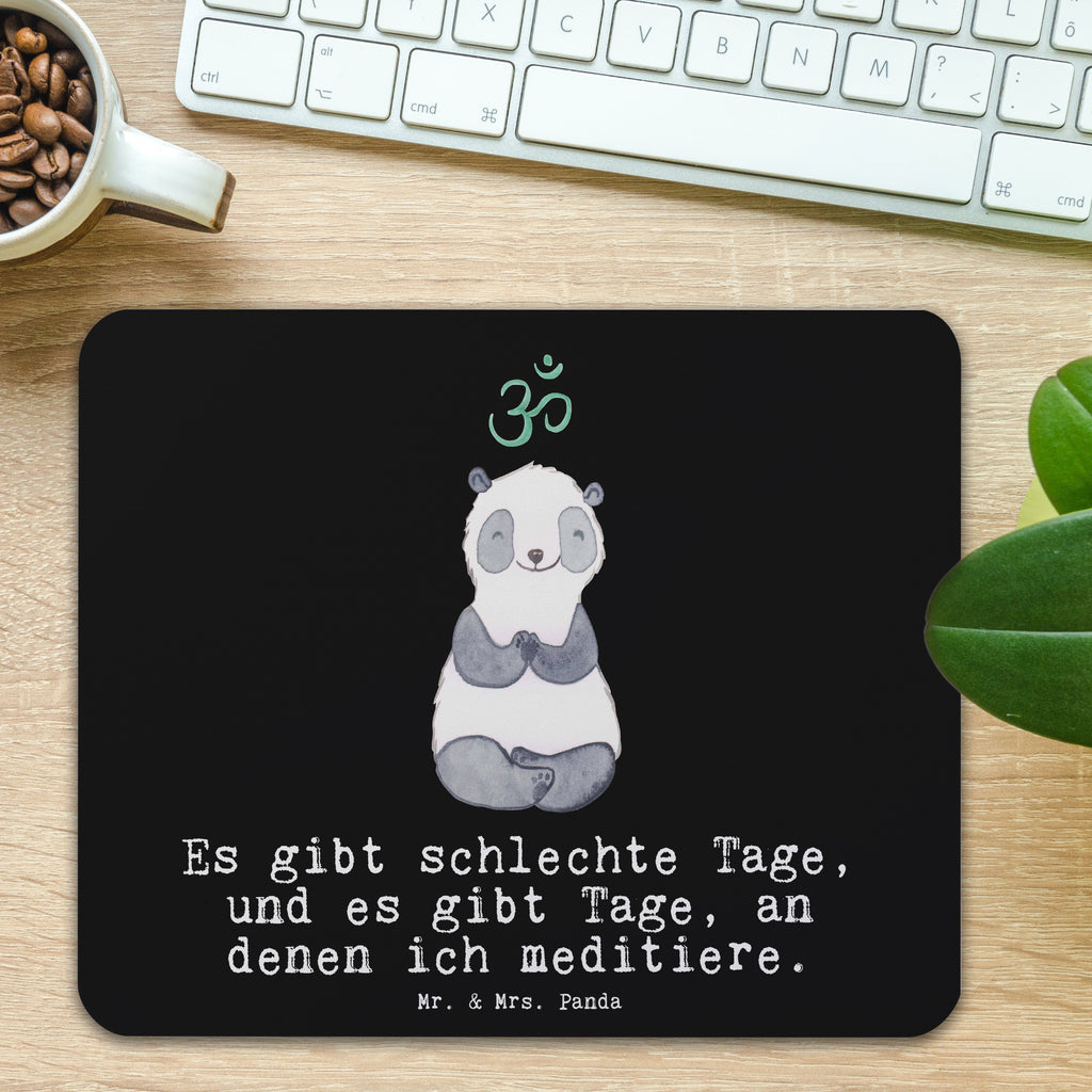 Mauspad Panda Meditieren Tage Mousepad, Computer zubehör, Büroausstattung, PC Zubehör, Arbeitszimmer, Mauspad, Einzigartiges Mauspad, Designer Mauspad, Mausunterlage, Mauspad Büro, Geschenk, Sport, Sportart, Hobby, Schenken, Danke, Dankeschön, Auszeichnung, Gewinn, Sportler, Meditieren, Meditation, Meditationskurs