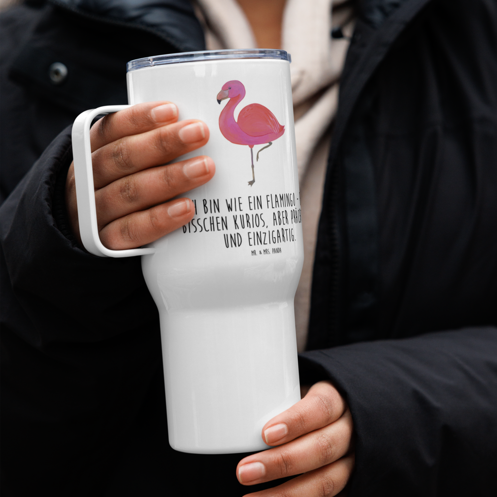 XXL Thermobecher Flamingo Classic Thermobecher, XL Thermobecher, Reisebecher, XL Reisetasse, Großer Thermobecher, Autobecher, Jumbo Becher, Flamingo, Einzigartig, Selbstliebe, Stolz, ich, für mich, Spruch, Freundin, Freundinnen, Außenseiter, Sohn, Tochter, Geschwister