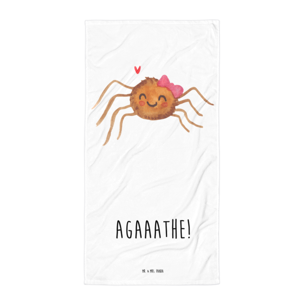 XL Badehandtuch Spinne Agathe Freude Handtuch, Badetuch, Duschtuch, Strandtuch, Saunatuch, Spinne Agathe, Spinne, Agathe, Videos, Merchandise, Viral, Viraler Hit, Trend, Beliebte Spinne