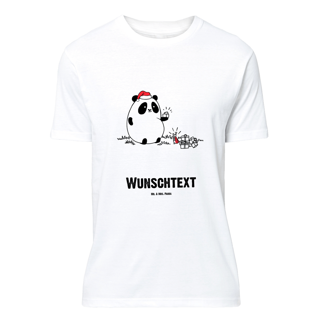 Personalisiertes T-Shirt Panda Weihnachtsgeschenk T-Shirt Personalisiert, T-Shirt mit Namen, T-Shirt mit Aufruck, Männer, Frauen