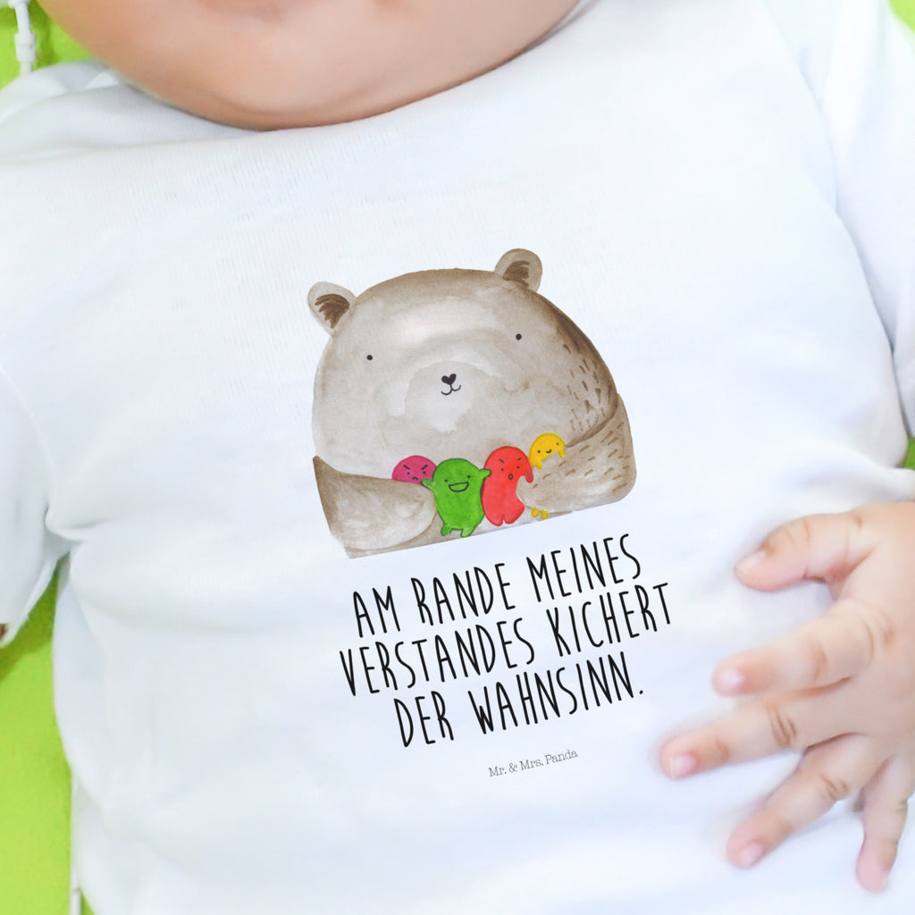 Baby Longsleeve Bär Gefühl Mädchen, Jungen, Baby, Langarm, Bio, Kleidung, Bär, Teddy, Teddybär, Wahnsinn, Verrückt, Durchgedreht