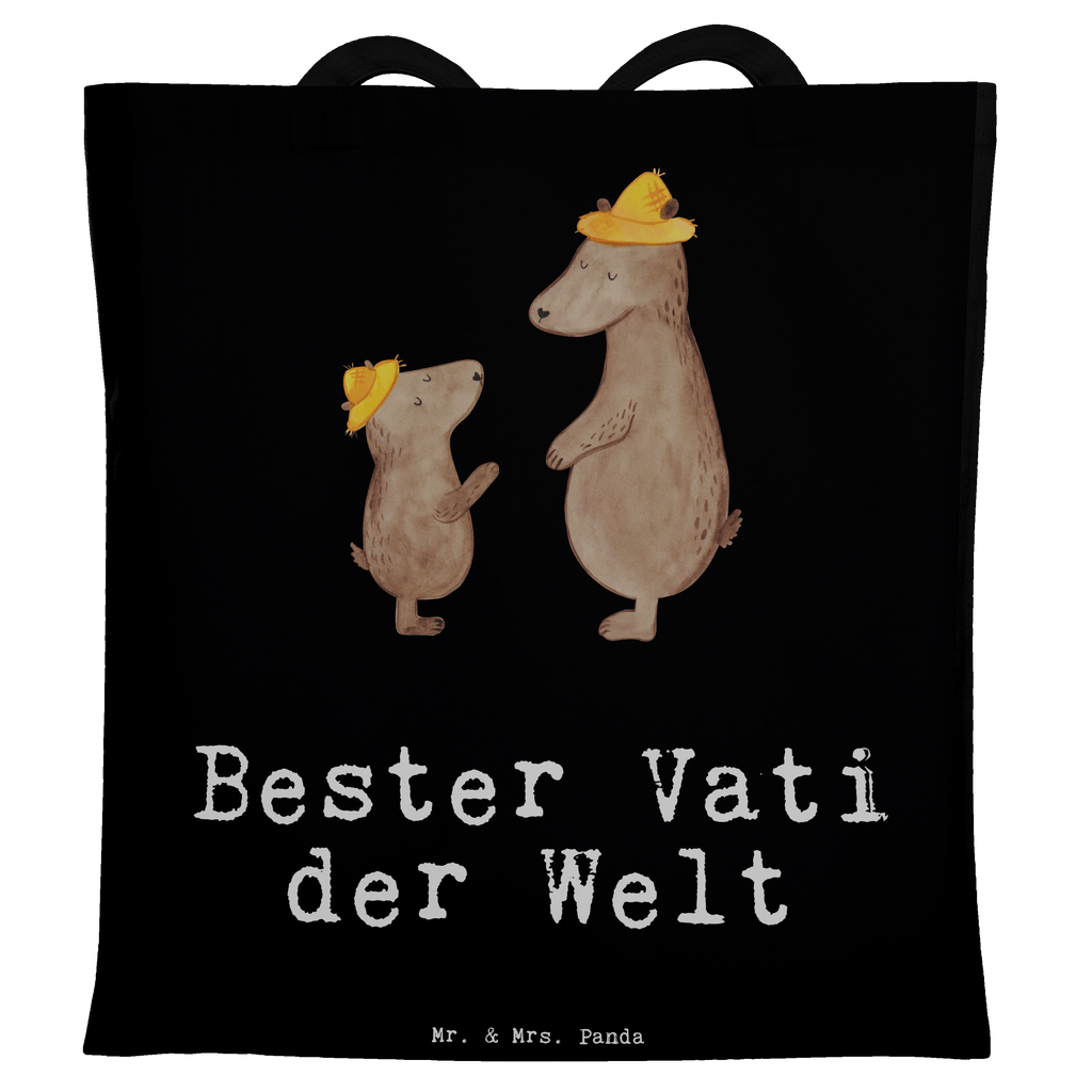 Tragetasche Bär Bester Vati der Welt Beuteltasche, Beutel, Einkaufstasche, Jutebeutel, Stoffbeutel, Tasche, Shopper, Umhängetasche, Strandtasche, Schultertasche, Stofftasche, Tragetasche, Badetasche, Jutetasche, Einkaufstüte, Laptoptasche, für, Dankeschön, Geschenk, Schenken, Geburtstag, Geburtstagsgeschenk, Geschenkidee, Danke, Bedanken, Mitbringsel, Freude machen, Geschenktipp, Vater, Papa, Dad, Daddy, Paps, Papi, Vati, Eltern, Geschenk Vater, Mann, Familie, Bester, Kleinigkeit