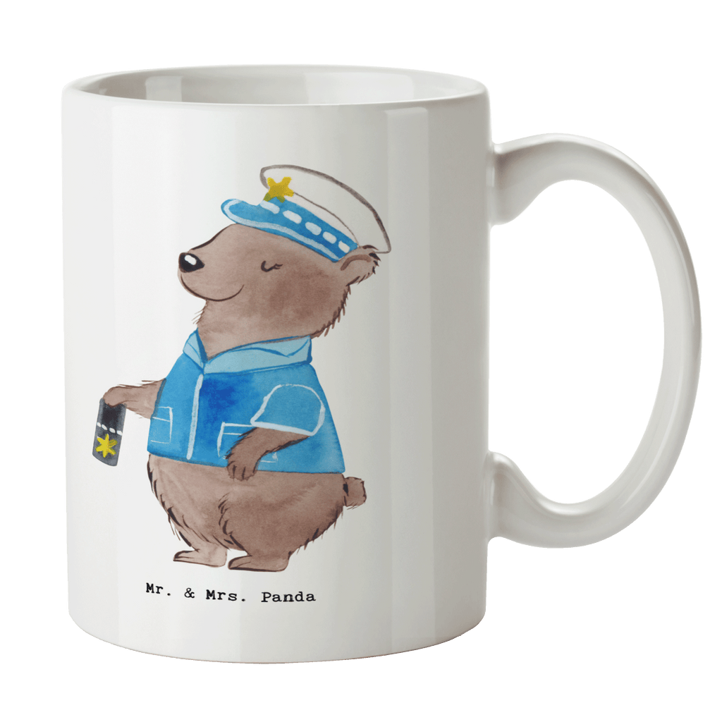 Tasse Polizistin mit Herz Tasse, Kaffeetasse, Teetasse, Becher, Kaffeebecher, Teebecher, Keramiktasse, Porzellantasse, Büro Tasse, Geschenk Tasse, Tasse Sprüche, Tasse Motive, Kaffeetassen, Tasse bedrucken, Designer Tasse, Cappuccino Tassen, Schöne Teetassen, Beruf, Ausbildung, Jubiläum, Abschied, Rente, Kollege, Kollegin, Geschenk, Schenken, Arbeitskollege, Mitarbeiter, Firma, Danke, Dankeschön, Polizistin, Polizeibeamtin, Wachfrau, Cop, Polizei, Studium