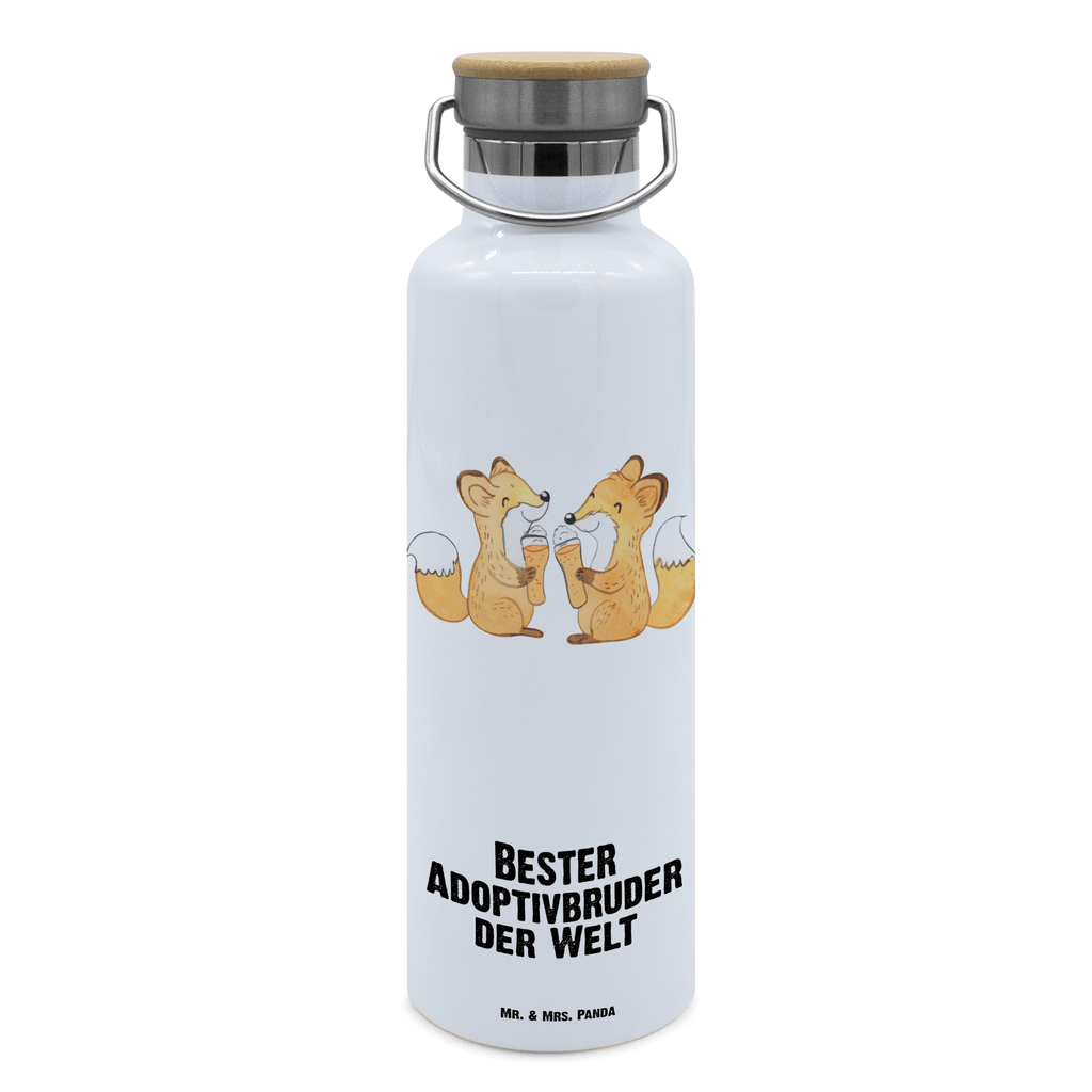 Trinkflasche Fuchs Bester Adoptivbruder der Welt Thermosflasche, Isolierflasche, Edelstahl, Trinkflasche, isoliert, Wamrhaltefunktion, Sportflasche, Flasche zum Sport, Sportlerflasche, für, Dankeschön, Geschenk, Schenken, Geburtstag, Geburtstagsgeschenk, Geschenkidee, Danke, Bedanken, Mitbringsel, Freude machen, Geschenktipp, Adoptivbruder, adoptiert, Bruder, Brudi, Geschwister, Bruderherz, Schwester, Familie, Kleinigkeit, Brother, Bester, Sohn