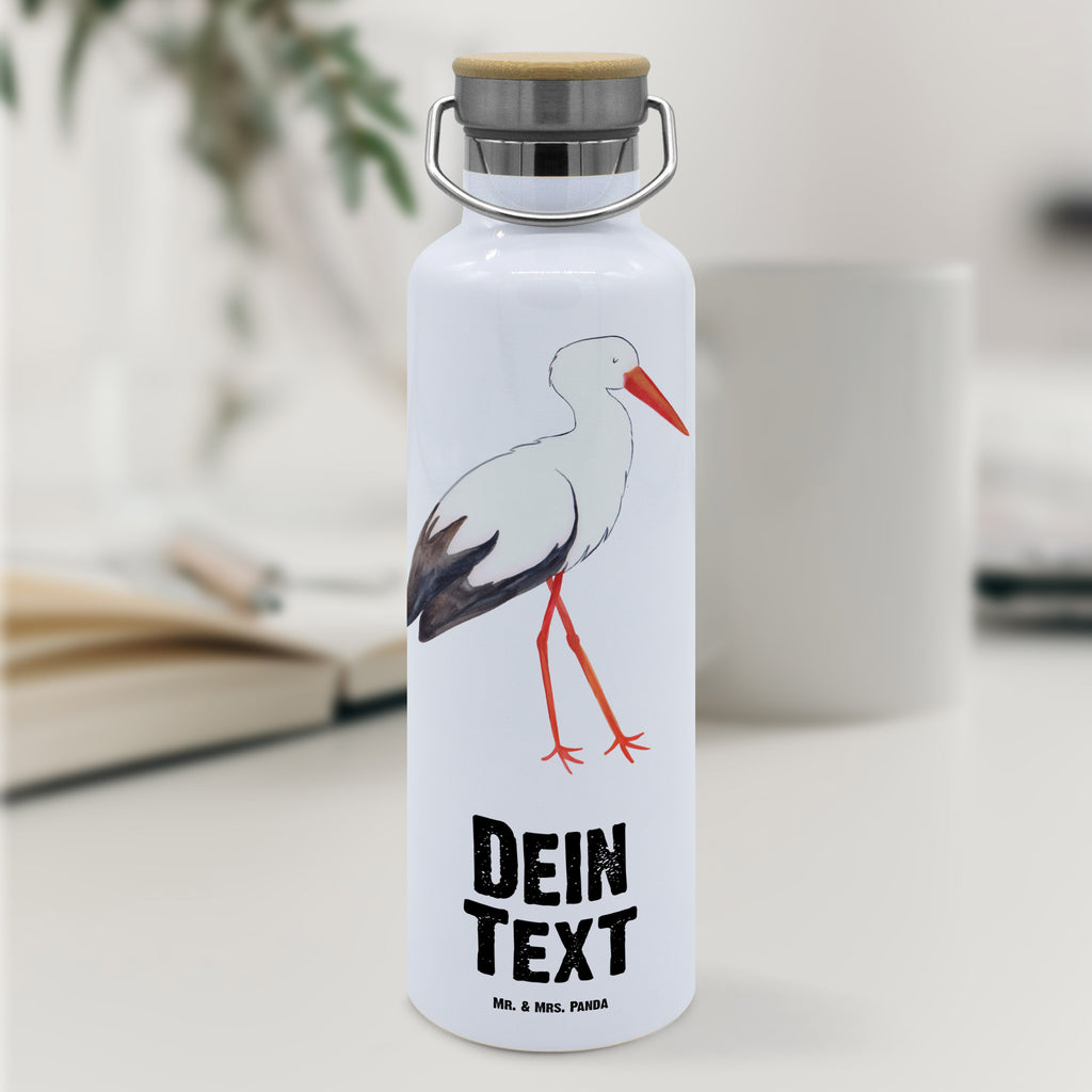 Personalisierte Trinkflasche Storch Personalisierte Trinkflasche, Trinkflasche mit Namen, Trinkflasche bedrucken, Flasche personalisiert, Trinkflasch mit Aufdruck, Trinkflasche Werbegeschenk, Namensaufdruck Trinkflasche, Sportflasche personalisiert, Trinkflasche Sport, Tiermotive, Gute Laune, lustige Sprüche, Tiere, Storch, Störche, Schwangerschaft, Geburt, Mutter, Mütter, Mutter werden, Schwanger, Babybauch, Baby