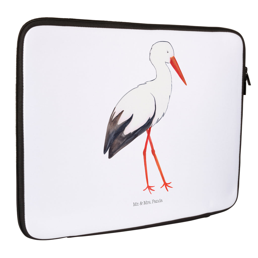 Notebook Tasche Storch Notebook Tasche, Laptop, Computertasche, Tasche, Notebook-Tasche, Notebook-Reisehülle, Notebook Schutz, Tiermotive, Gute Laune, lustige Sprüche, Tiere, Storch, Störche, Schwangerschaft, Geburt, Mutter, Mütter, Mutter werden, Schwanger, Babybauch, Baby