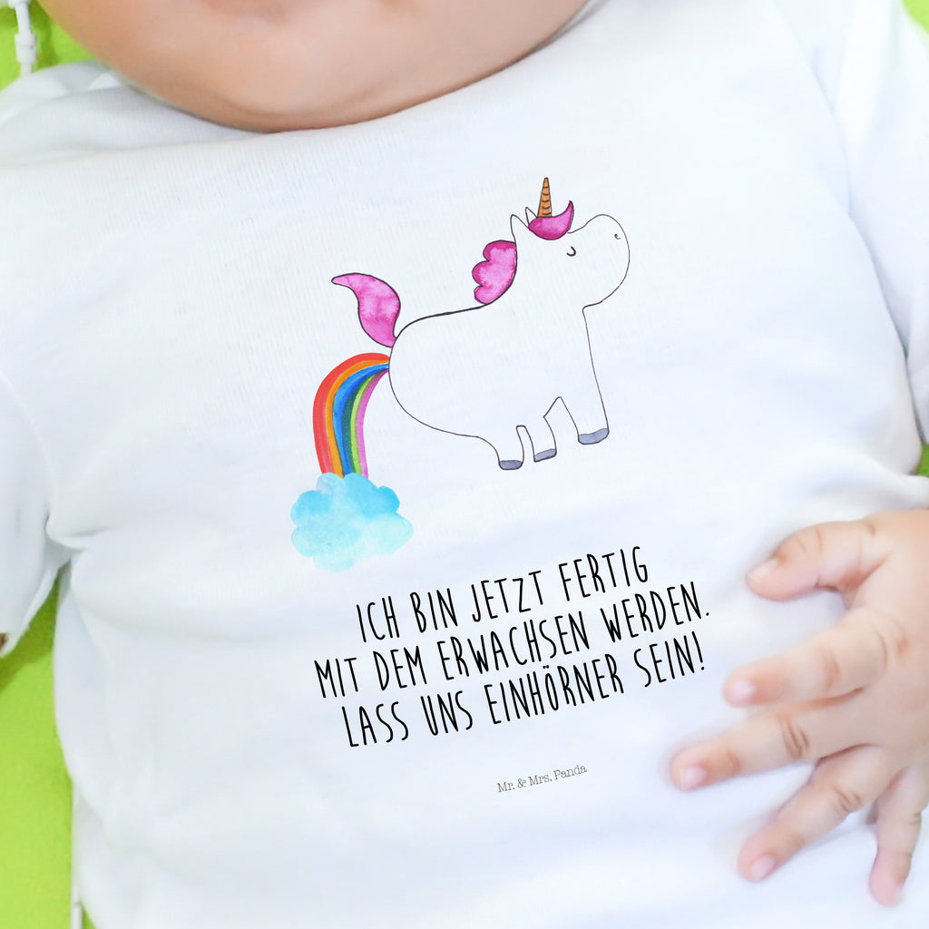 Organic Baby Shirt Einhorn Pupsen Baby T-Shirt, Jungen Baby T-Shirt, Mädchen Baby T-Shirt, Shirt, Einhorn, Einhörner, Einhorn Deko, Pegasus, Unicorn, Pups, Regenbogen, Glitzer, Einhornpower, Erwachsenwerden, Spaß, lustig, Freundin