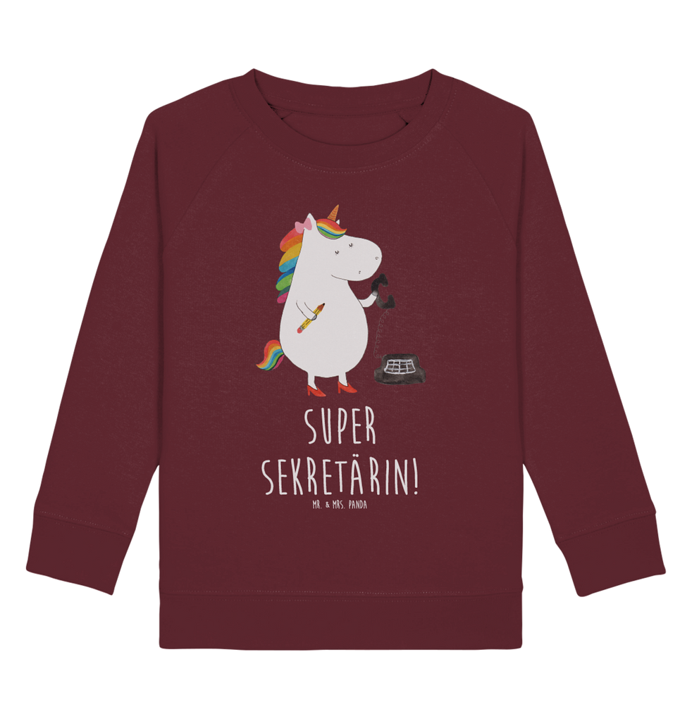 Organic Kinder Pullover Einhorn Sekretärin Kinder Pullover, Kinder Sweatshirt, Jungen, Mädchen, Einhorn, Einhörner, Einhorn Deko, Pegasus, Unicorn, Sekretärin, Büro, Rechtsanwältin, Rechtsanwaltsgehilfin, Steuerbüro, Steuerkanzlei, Bürokraft, Bürohilfe