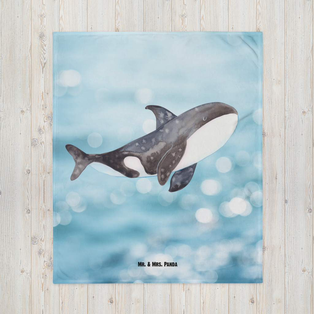 Kuscheldecke Orca Decke, Wohndecke, Tagesdecke, Wolldecke, Sofadecke, Meerestiere, Meer, Urlaub, Orca, Orcas, Killerwal, Wal, Möglichkeiten, Büro, Arbeit, Motivation, Selbstliebe, Neustart, Startup