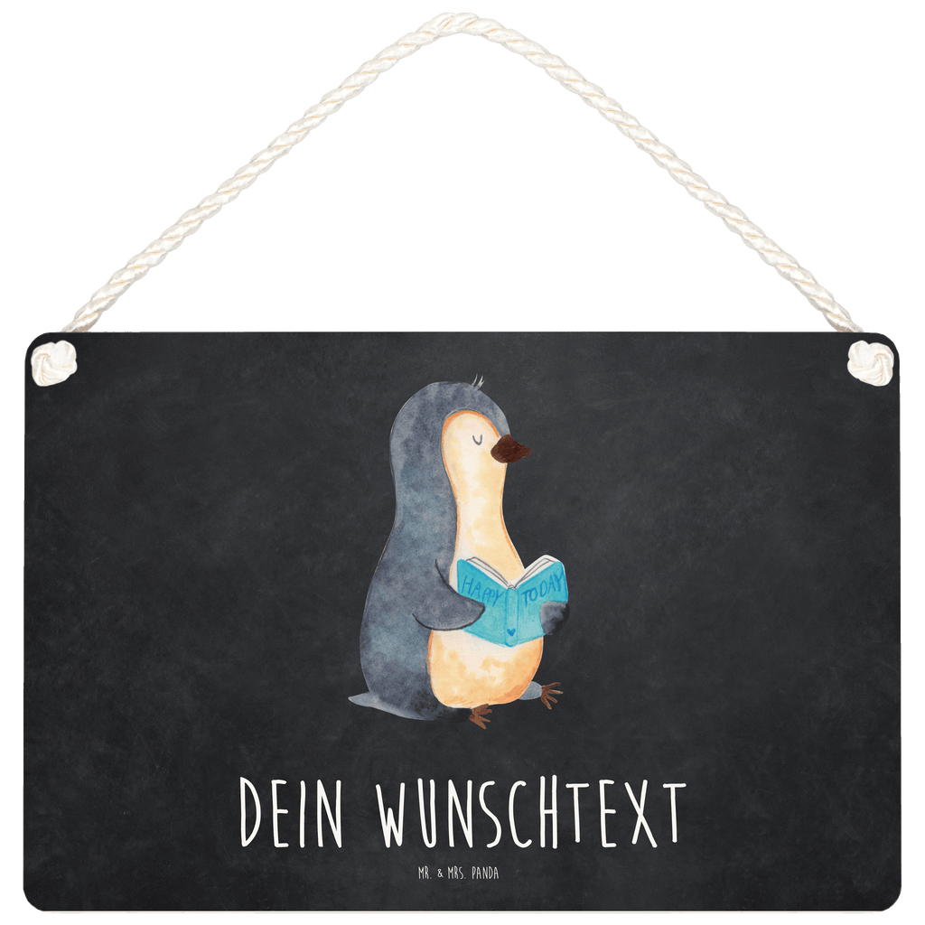 Personalisiertes Deko Schild Pinguin Buch Dekoschild, Deko Schild, Schild, Tür Schild, Türschild, Holzschild, Wandschild, Wanddeko, Pinguin, Pinguine, Buch, Lesen, Bücherwurm, Nichtstun, Faulenzen, Ferien, Urlaub, Freizeit