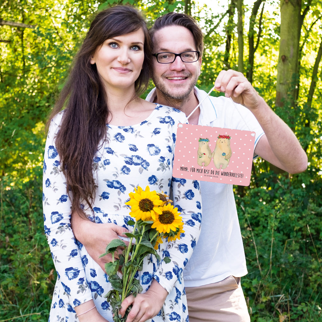 Deko Schild Bären mit Blumenkranz Dekoschild, Deko Schild, Schild, Tür Schild, Türschild, Holzschild, Wandschild, Wanddeko, Familie, Vatertag, Muttertag, Bruder, Schwester, Mama, Papa, Oma, Opa, Bär, Bären, Mutter, Mutti, Mami, Lieblingsmensch, Lieblingsmama, beste Mutter, weltbeste Mama, Geschenk Mama. Muttertag, Tochter, Kind, Kinder, Töchter, Family, Vorbild