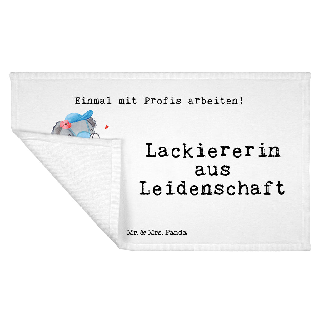 Handtuch Lackiererin aus Leidenschaft Gästetuch, Reisehandtuch, Sport Handtuch, Frottier, Kinder Handtuch, Beruf, Ausbildung, Jubiläum, Abschied, Rente, Kollege, Kollegin, Geschenk, Schenken, Arbeitskollege, Mitarbeiter, Firma, Danke, Dankeschön, Lackiererin, Lackierermeisterin, Werkstatt Lackiererin, Gesellenprüfung